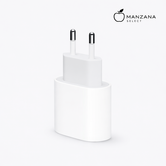 Adaptador de corriente USB-C de 20 W, iPhone. iPad, Apple Watch, HomePod, AirPods, Blanco