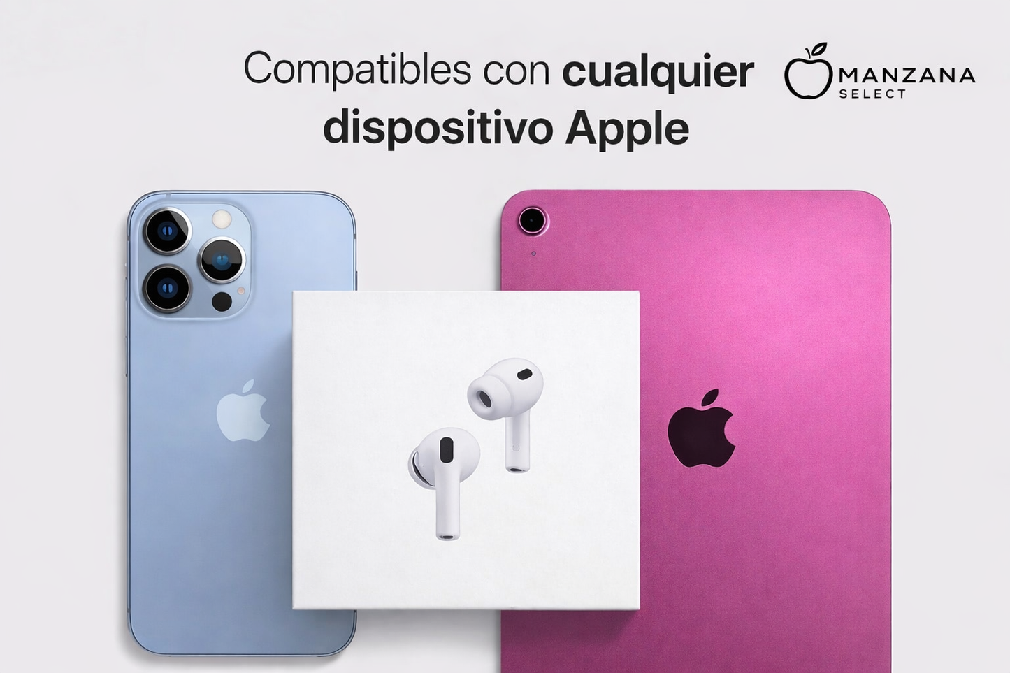 AirPods Pro 3 (2025 3ª gen), Inalámbricos, Cancelación de ruido, Medición frecuencia cardíaca, Live Translation, Chip H2, USB-C, Blanco